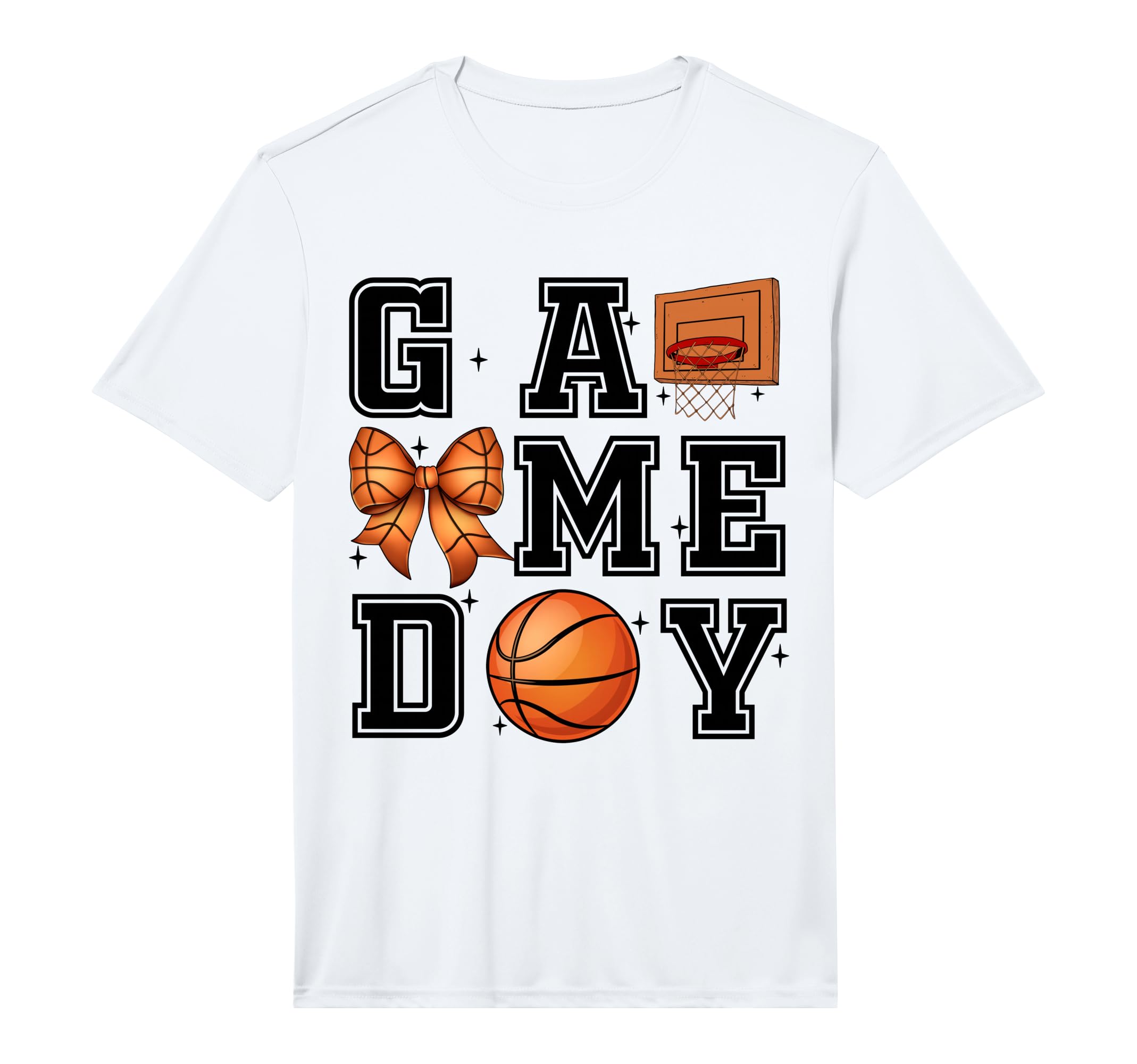 Basketball Coquette Bow Gameday T-Shirt - Streetwear Style for Adults - T-Shirt, Sweatshirt, Hoodie