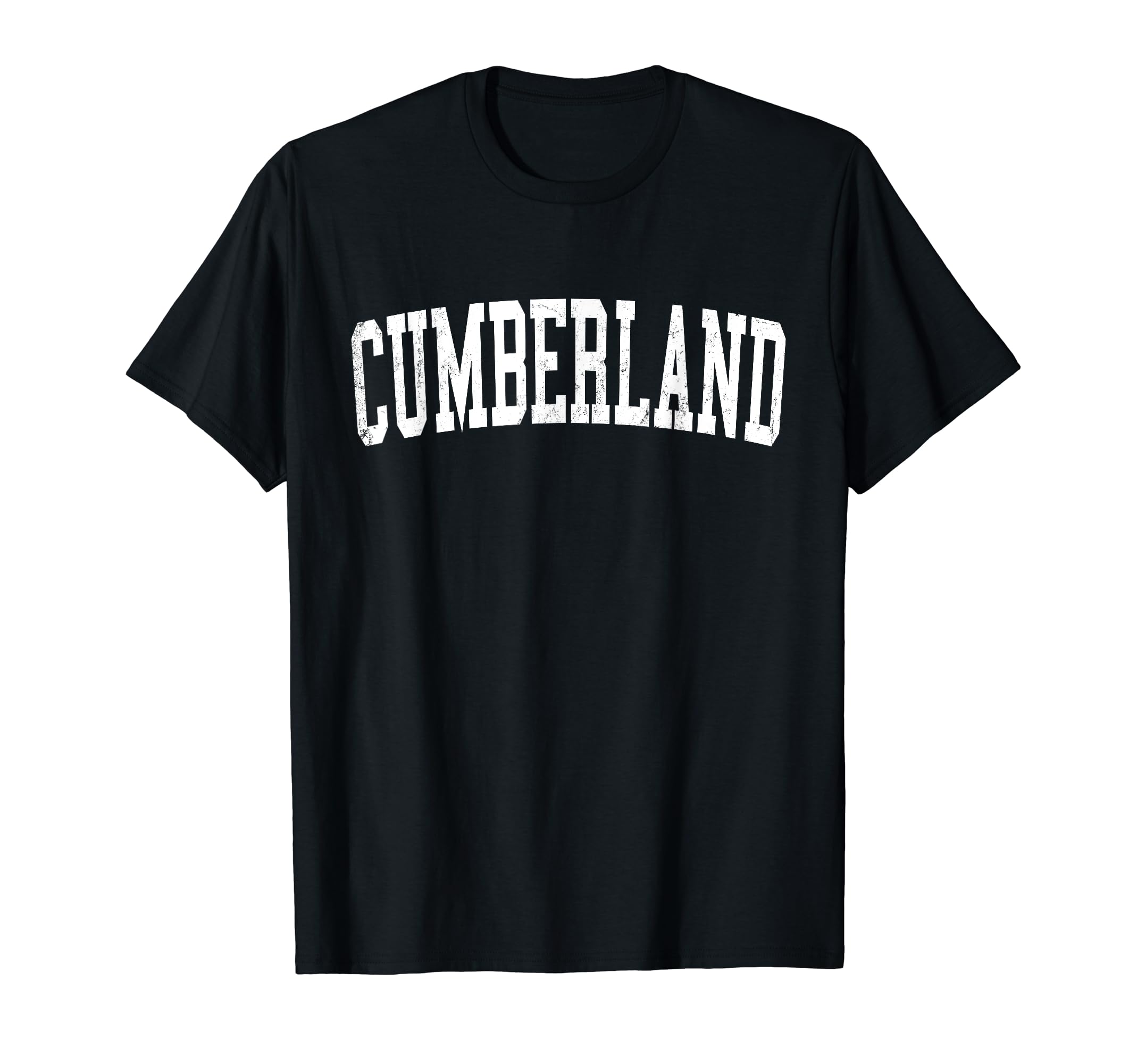 Cumberland Md Distressed White T-Shirt - Fun Novelty Design Men Women - T-Shirt, Sweatshirt, Hoodie
