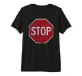 Distressed Stop Sign Road Sign T-Shirt - Unique Graphic Men Women - T-Shirt, Sweatshirt, Hoodie