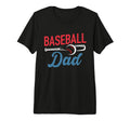 Mens Baseball Dad Life Happy Fathers Day T-Shirt - Minimalist Print Unisex - T-Shirt, Sweatshirt, Hoodie