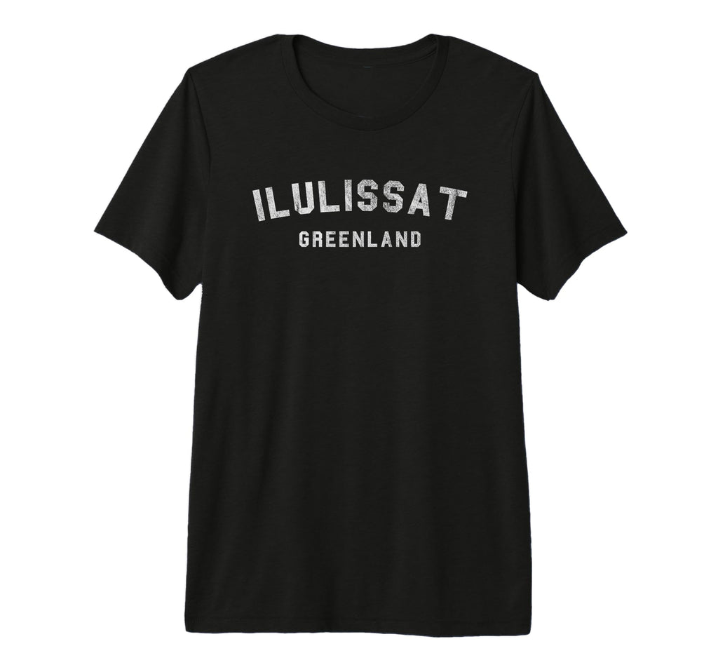 Mens Varsity Ilulissat Greenland T-Shirt - Fun Novelty Design Unisex - T-Shirt, Sweatshirt, Hoodie