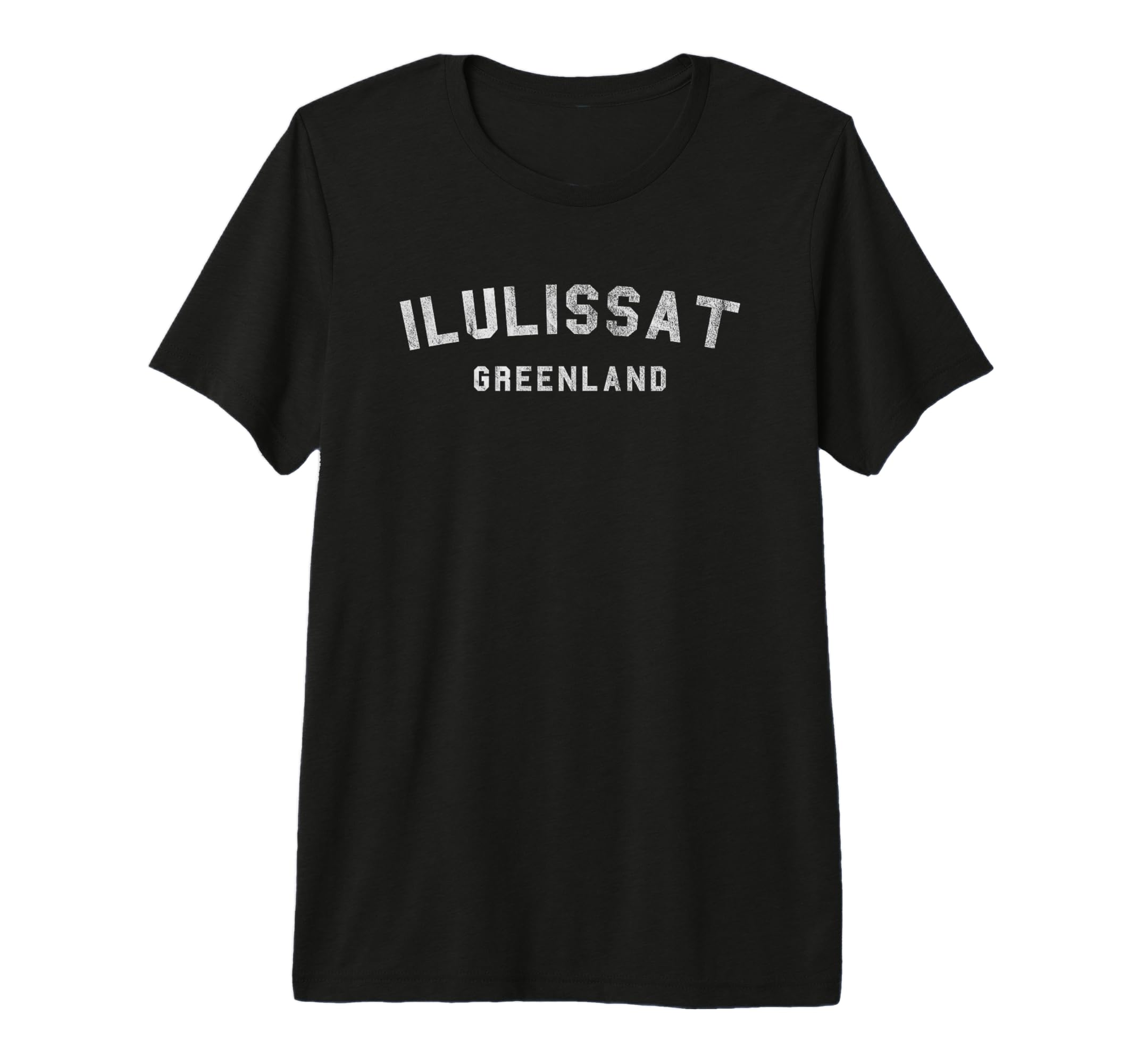 Mens Varsity Ilulissat Greenland T-Shirt - Fun Novelty Design Unisex - T-Shirt, Sweatshirt, Hoodie