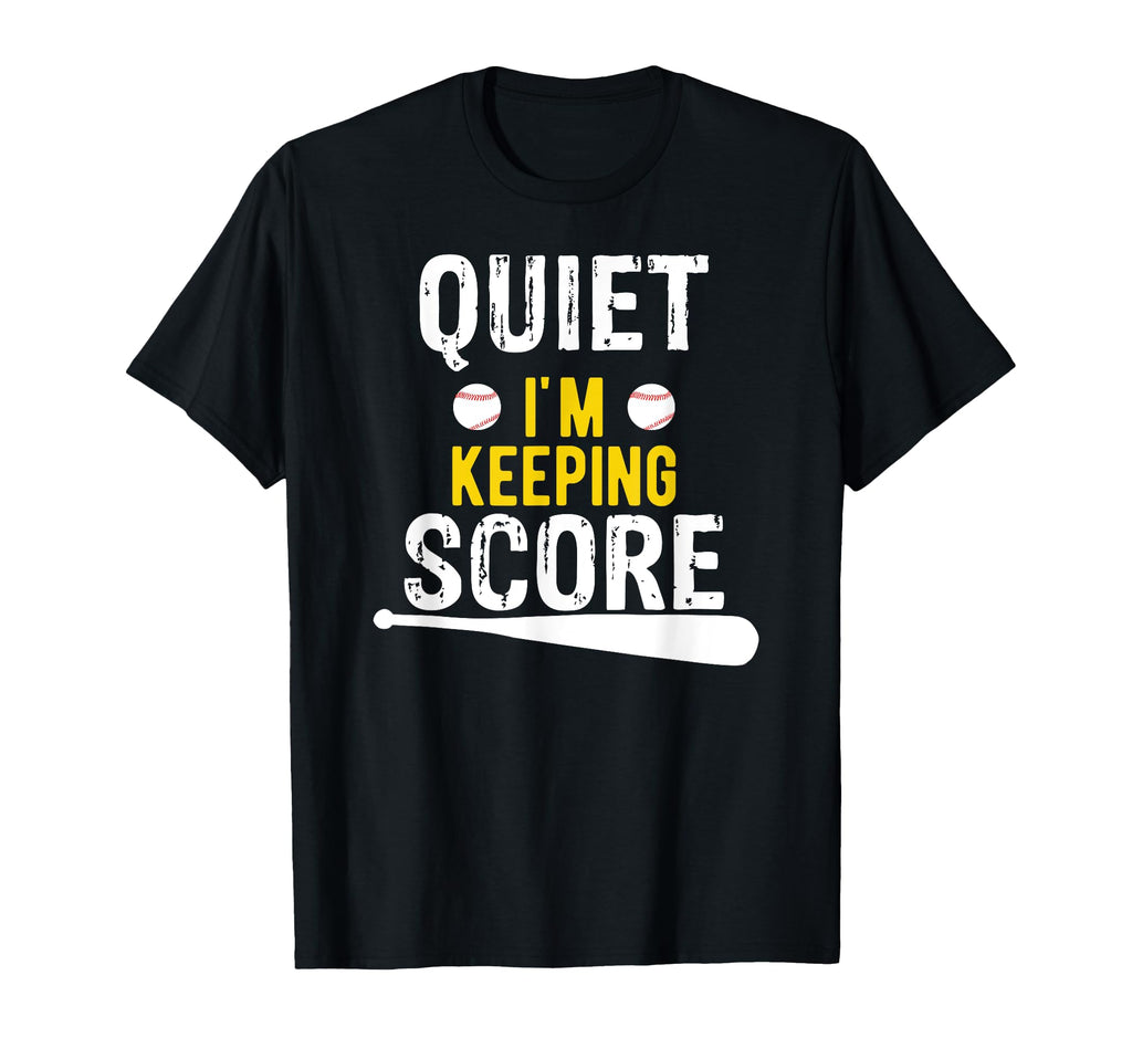 Quiet Im Keeping Score Scorekeeper T-Shirt - Minimalist Print for Adults - T-Shirt, Sweatshirt, Hoodie