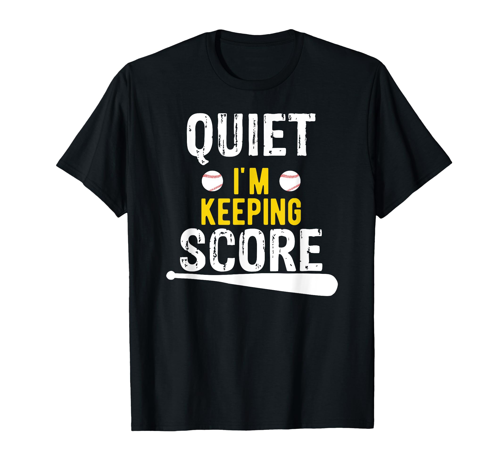 Quiet Im Keeping Score Scorekeeper T-Shirt - Minimalist Print for Adults - T-Shirt, Sweatshirt, Hoodie