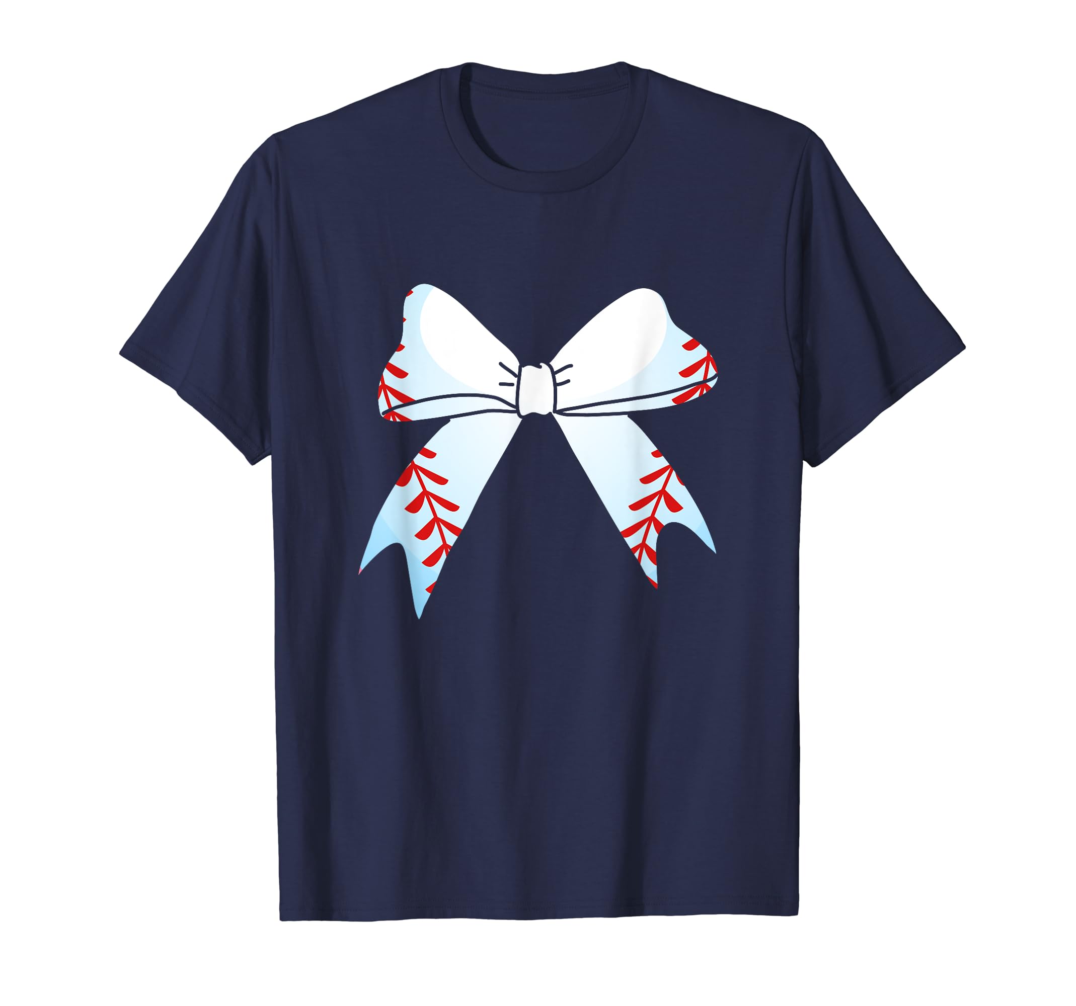 Baseball Bow Baseball Mom Mothers Day T-Shirt - Unique Graphic Unisex - T-Shirt, Sweatshirt, Hoodie