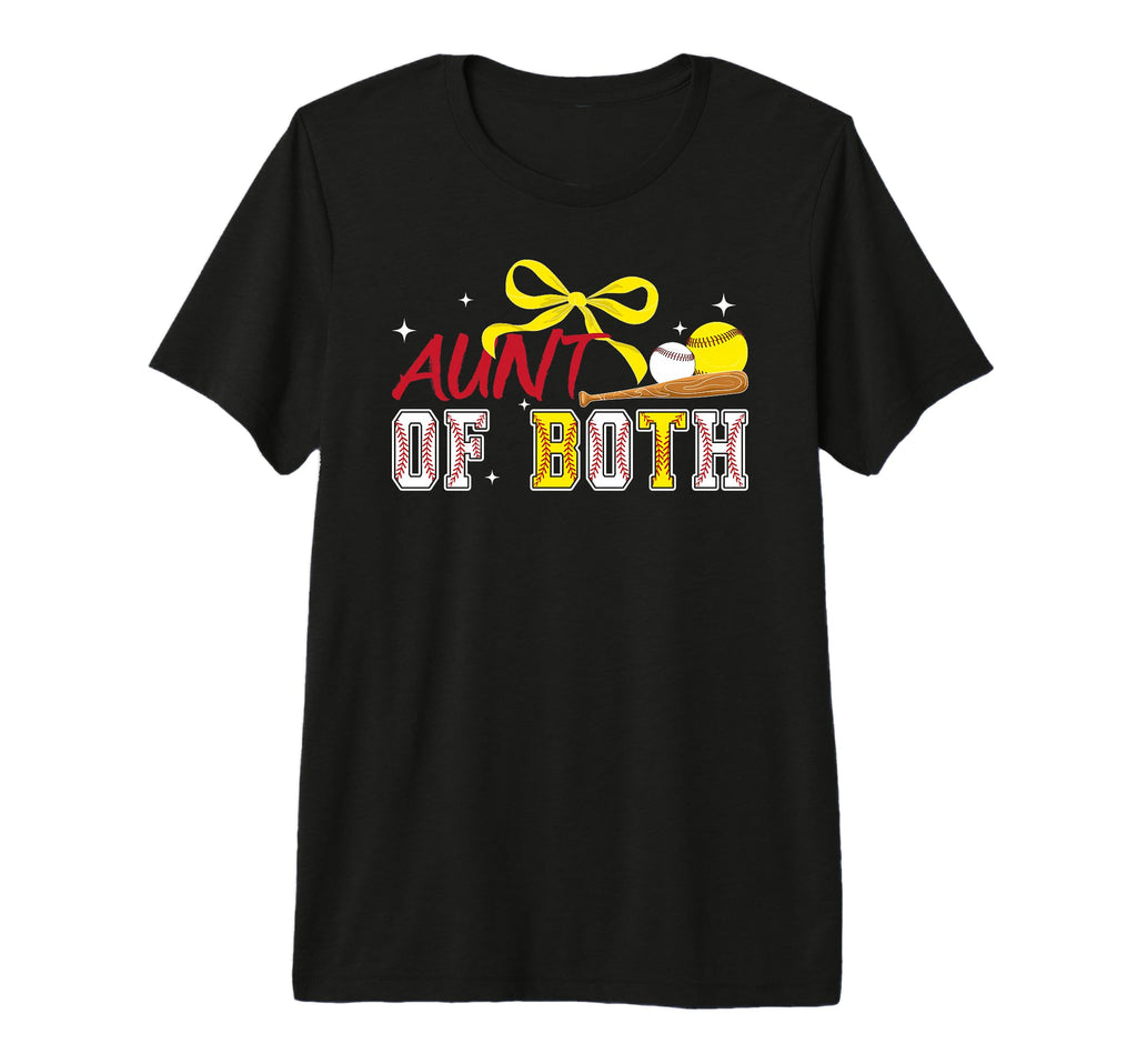 Aunt Both Coquette Baseball T-Shirt - Aesthetic Graphic for Adults - T-Shirt, Sweatshirt, Hoodie