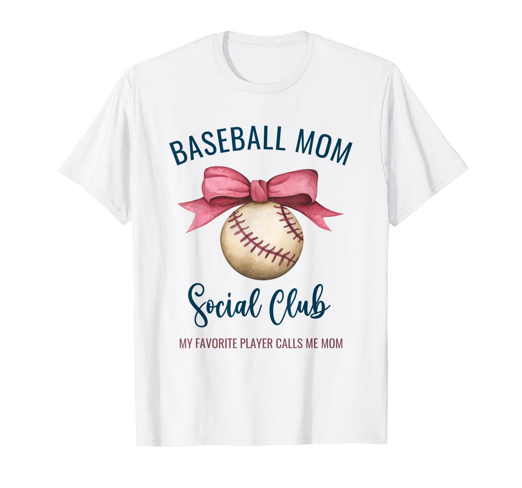 Baseball Mom My Favorite Player T-Shirt - Casual Everyday Wear Unisex - T-Shirt, Sweatshirt, Hoodie