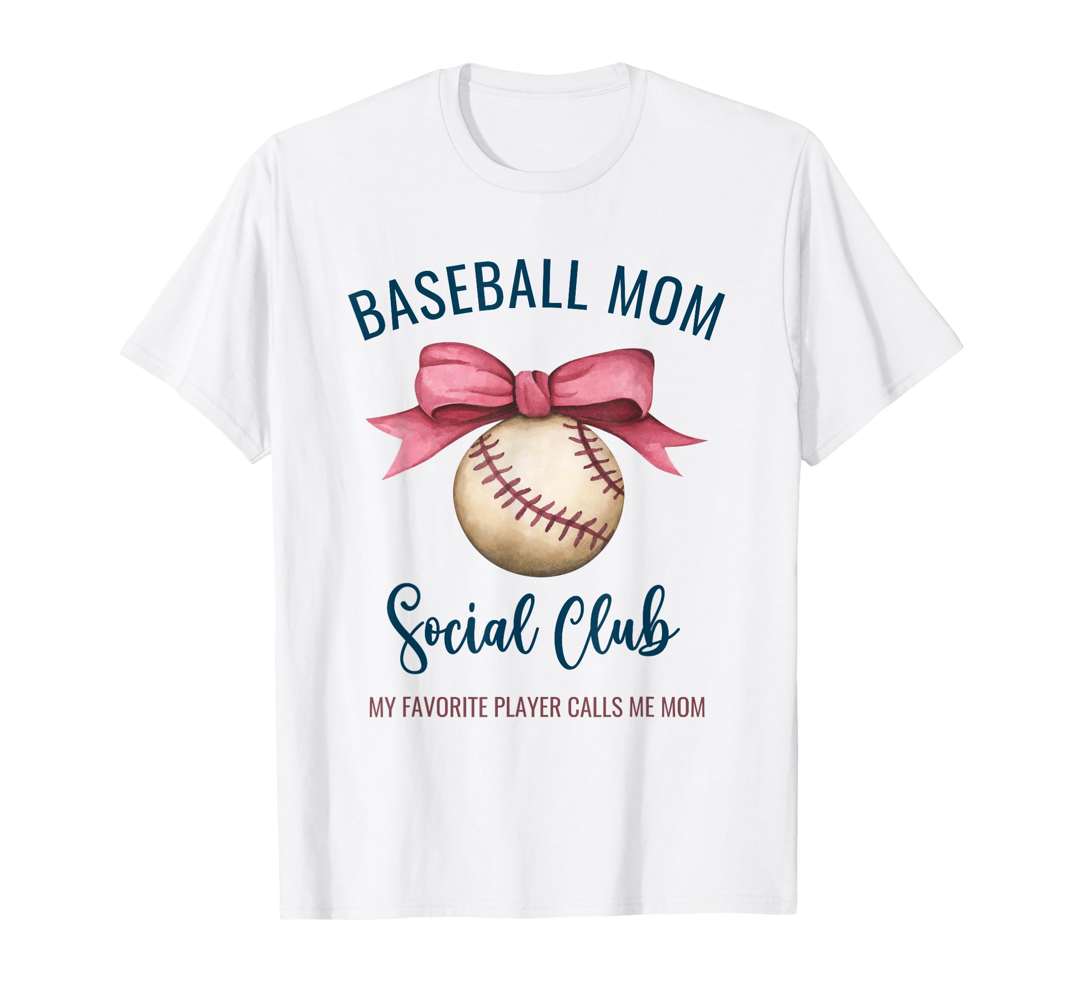 Baseball Mom My Favorite Player T-Shirt - Casual Everyday Wear Unisex - T-Shirt, Sweatshirt, Hoodie