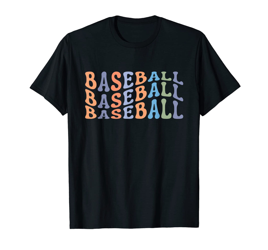 Baseball Mama Groovy Baseball Mom T-Shirt - Graphic Print Men Women - T-Shirt, Sweatshirt, Hoodie