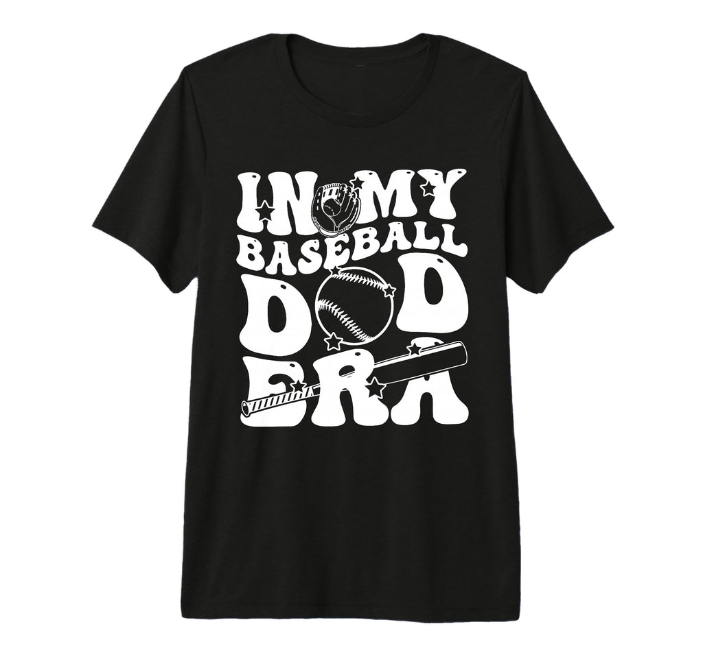 My Baseball Dad Era Groovy Daddy Papa T-Shirt - Custom Art Print Unisex - T-Shirt, Sweatshirt, Hoodie