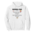 Baseball Dad Definition Gifts Fathers Hoodie - Minimalist Print for Adults - T-Shirt, Sweatshirt, Hoodie