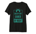 Dad Day Gamer Night Tri Blend T-Shirt - Trendy Graphic for Adults - T-Shirt, Sweatshirt, Hoodie