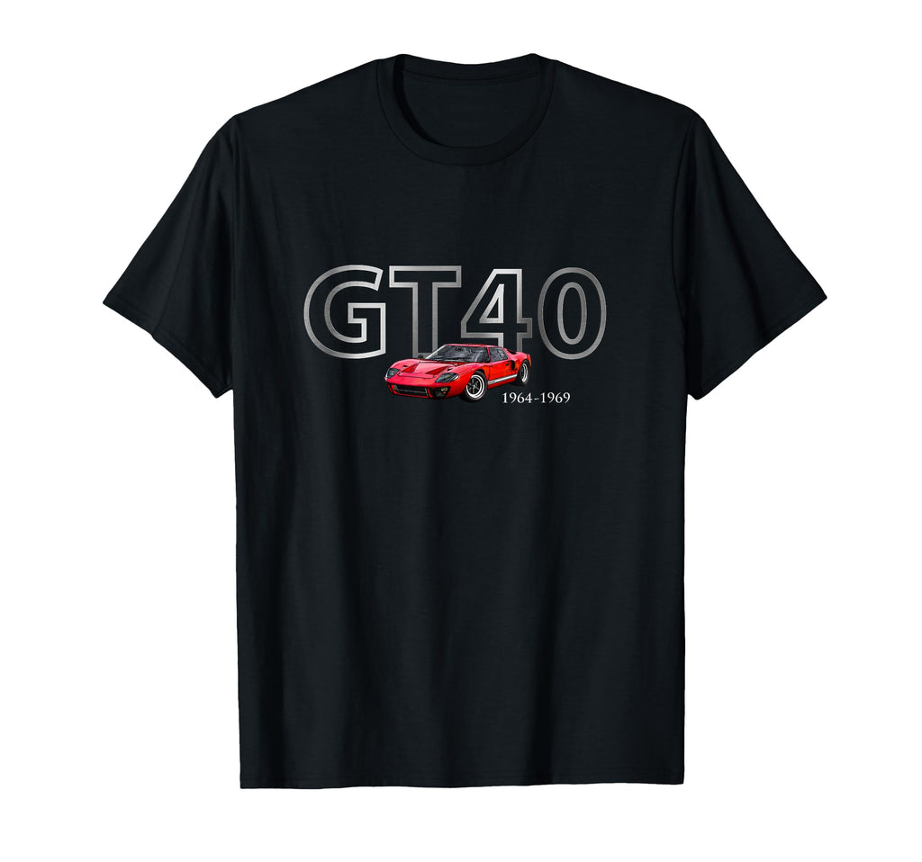 Cars 1966 Gt40 Sports Car Rare Car T-Shirt - Aesthetic Graphic Men Women - T-Shirt, Sweatshirt, Hoodie
