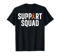 Support Squad Awareness Orange Ribbon T-Shirt - Aesthetic Graphic Unisex - T-Shirt, Sweatshirt, Hoodie