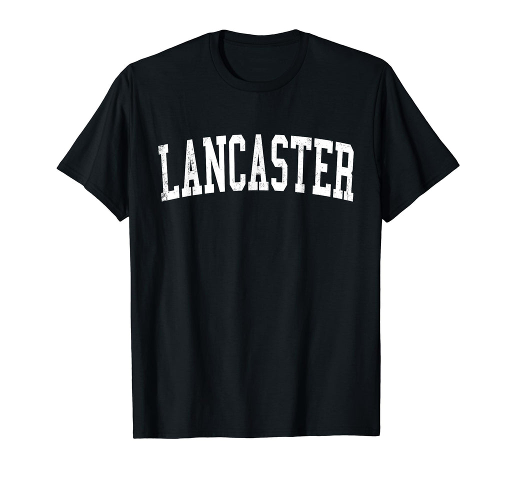 Lancaster Pa Distressed White Varsity T-Shirt - Novelty Apparel for Adults - T-Shirt, Sweatshirt, Hoodie