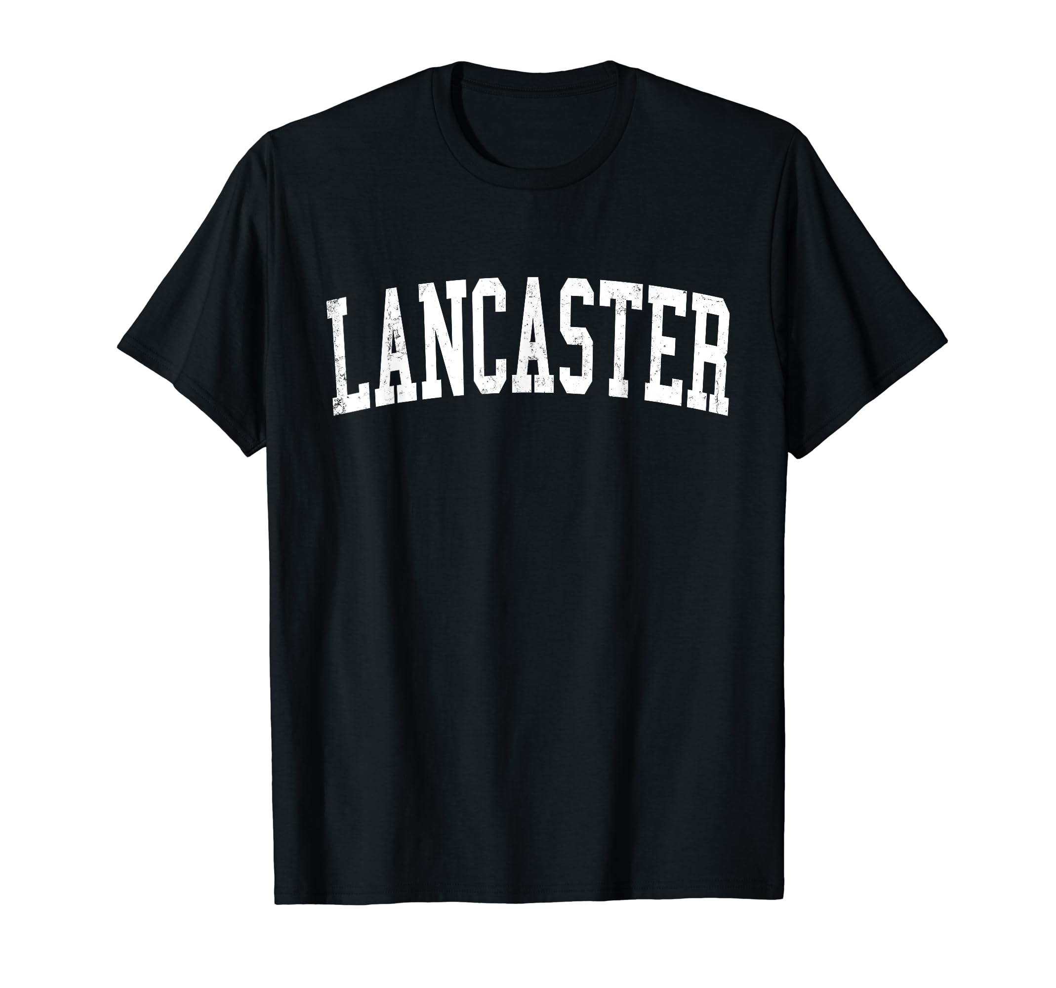 Lancaster Pa Distressed White Varsity T-Shirt - Novelty Apparel for Adults - T-Shirt, Sweatshirt, Hoodie