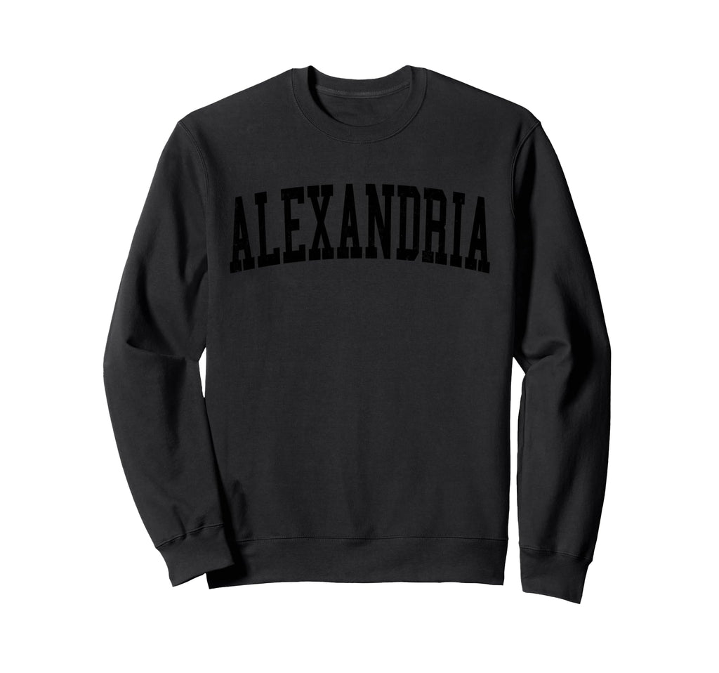 Alexandria Va Distressed Sweatshirt - Casual Everyday Wear for Adults - T-Shirt, Sweatshirt, Hoodie
