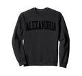 Alexandria Va Distressed Sweatshirt - Casual Everyday Wear for Adults - T-Shirt, Sweatshirt, Hoodie