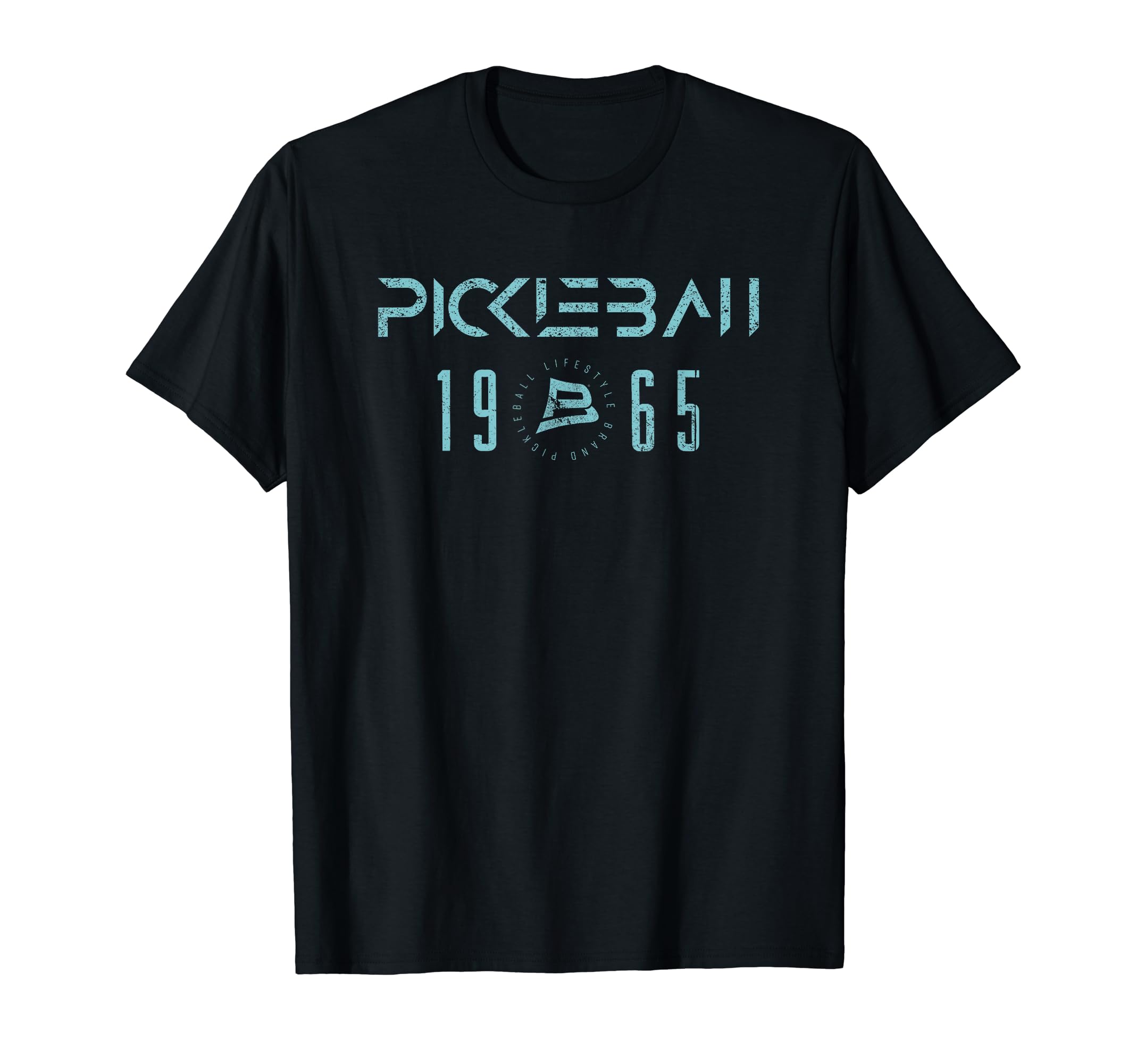 Pickleball Distressed Teal 1965 T-Shirt - Unique Graphic Men Women - T-Shirt, Sweatshirt, Hoodie
