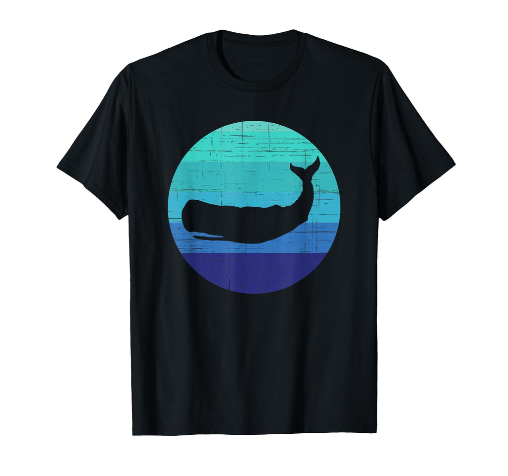 Sunset Sperm Whale Silhouette T-Shirt - Custom Art Print for Adults - T-Shirt, Sweatshirt, Hoodie
