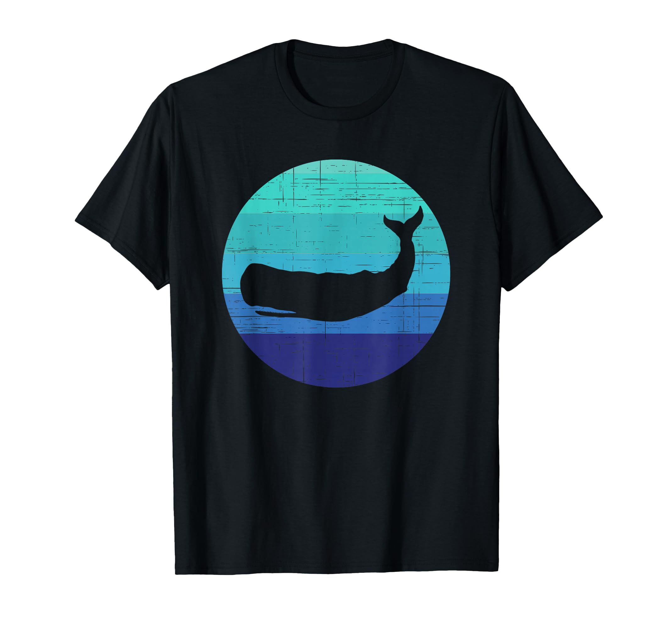 Sunset Sperm Whale Silhouette T-Shirt - Custom Art Print for Adults - T-Shirt, Sweatshirt, Hoodie