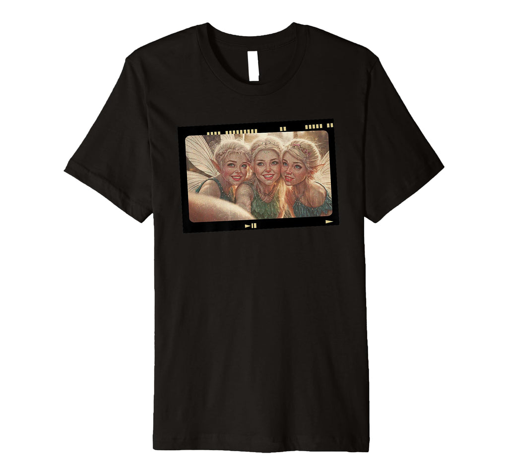 Fairy Selfie Fantasy Aesthetic Vhs T-Shirt - Unique Graphic Unisex - T-Shirt, Sweatshirt, Hoodie