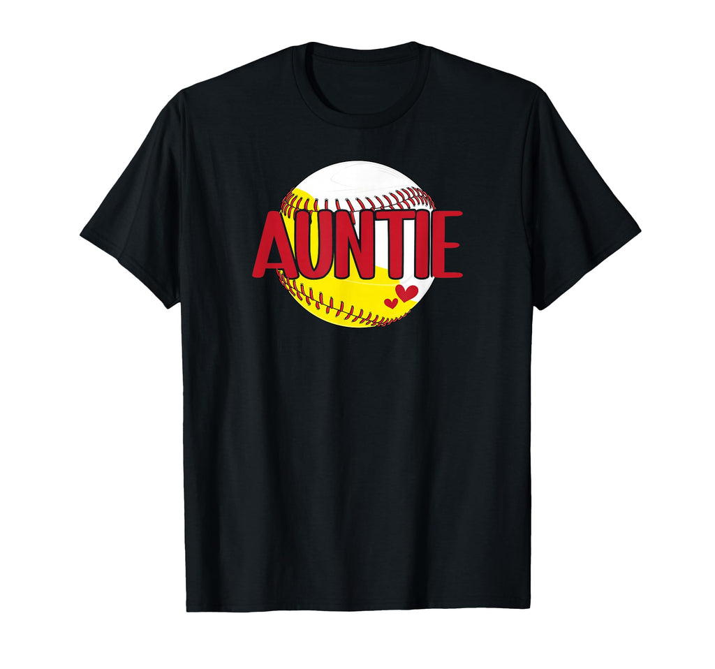 Baseball Softball Auntie Proud T-Shirt - Trendy Graphic for Adults - T-Shirt, Sweatshirt, Hoodie