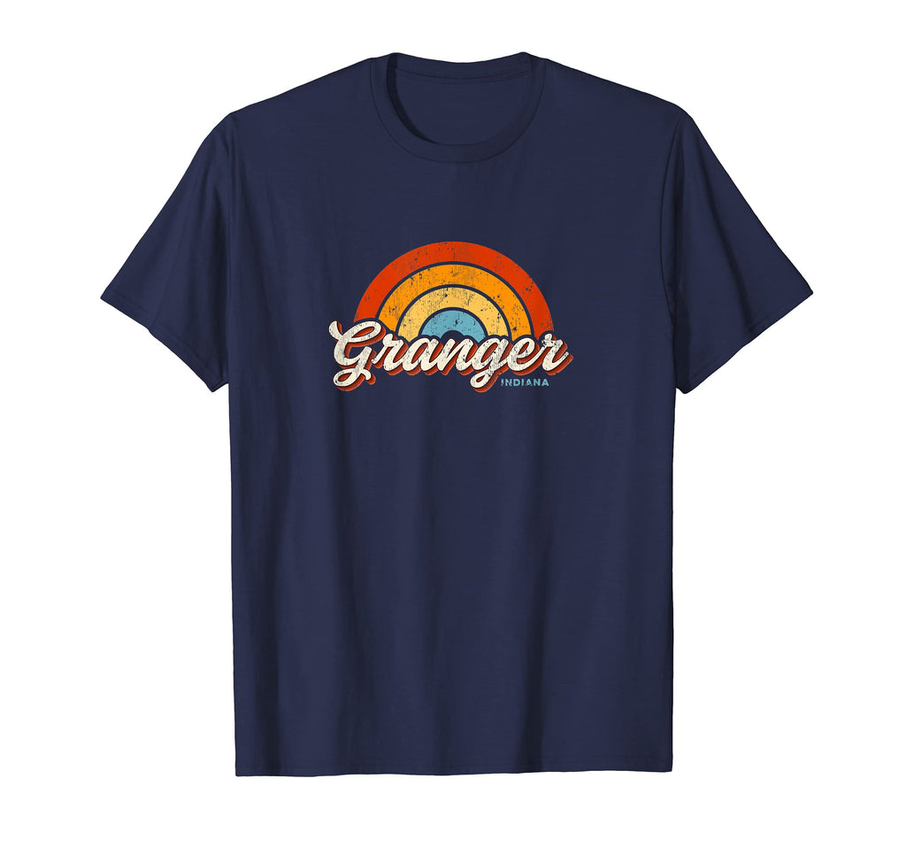 Granger Indiana Rainbow 70S T-Shirt - Custom Art Print Men Women - T-Shirt, Sweatshirt, Hoodie