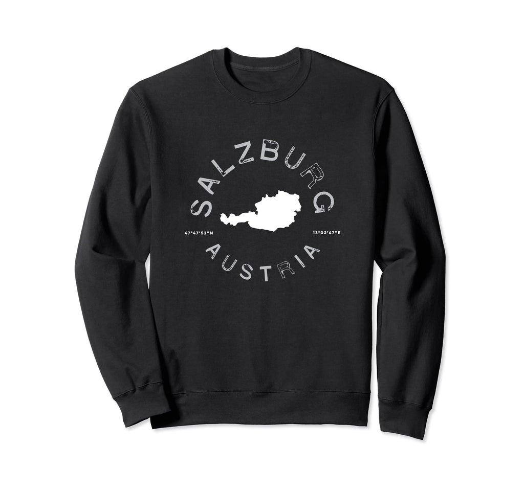 Salzburg Austria Distressed Sweatshirt - Graphic Print for Adults - T-Shirt, Sweatshirt, Hoodie