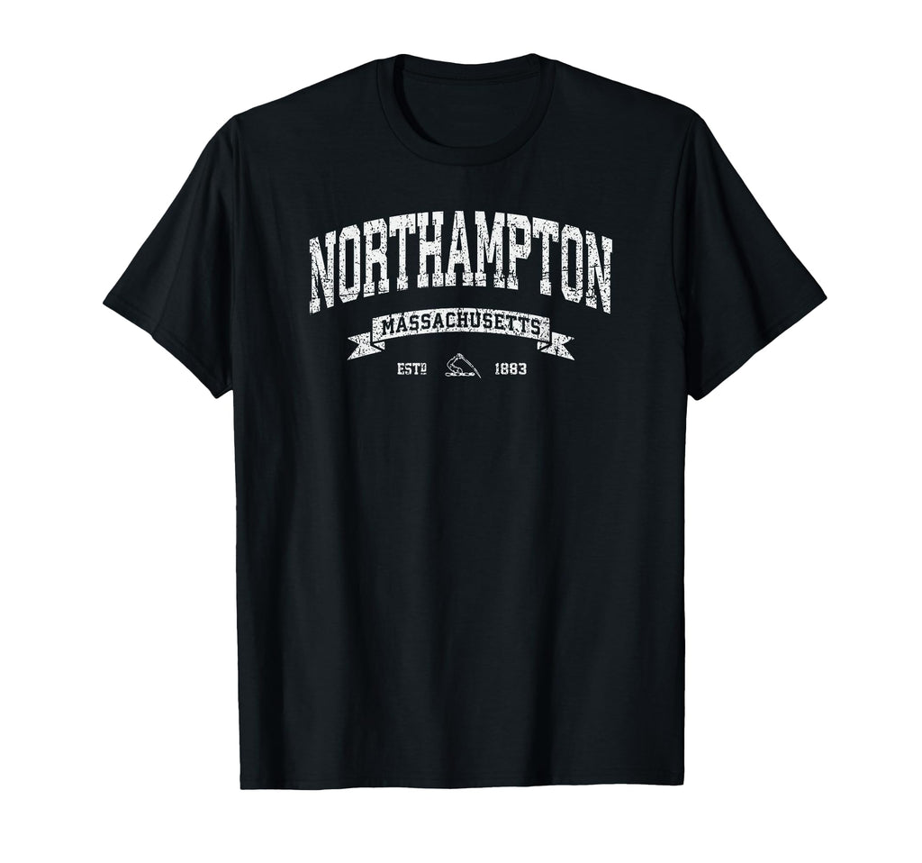 Northampton Massachusetts Ma Distressed T-Shirt - Graphic Print Men Women - T-Shirt, Sweatshirt, Hoodie