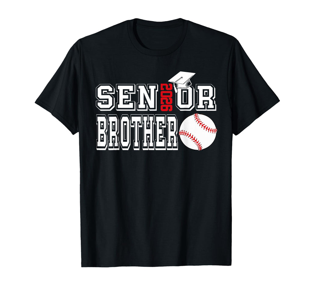 Senior Brother Class 2026 Baseball Brother T-Shirt - Trendy Graphic Unisex - T-Shirt, Sweatshirt, Hoodie