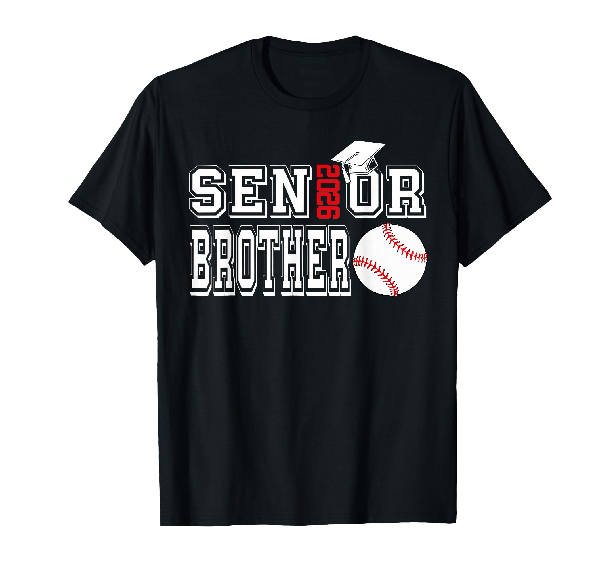 Senior Brother Class 2026 Baseball Brother T-Shirt - Trendy Graphic Unisex - T-Shirt, Sweatshirt, Hoodie