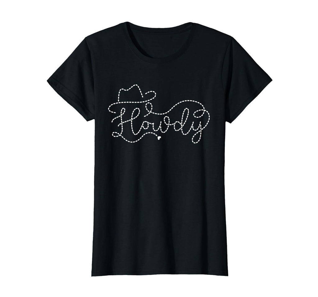 Howdy Cowgirl Minimal Rodeo Western T-Shirt - Graphic Print for Adults - T-Shirt, Sweatshirt, Hoodie