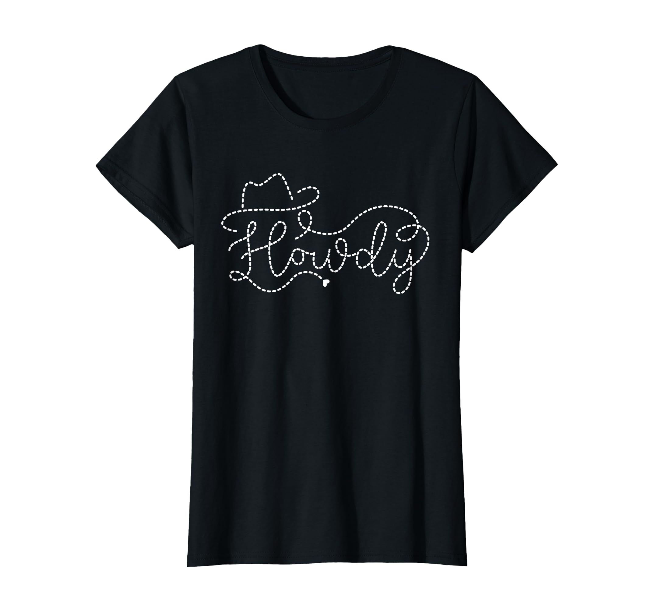 Howdy Cowgirl Minimal Rodeo Western T-Shirt - Graphic Print for Adults - T-Shirt, Sweatshirt, Hoodie