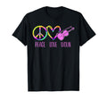 Violin Violinist Tie Dye Peace Love T-Shirt - Minimalist Print for Adults - T-Shirt, Sweatshirt, Hoodie