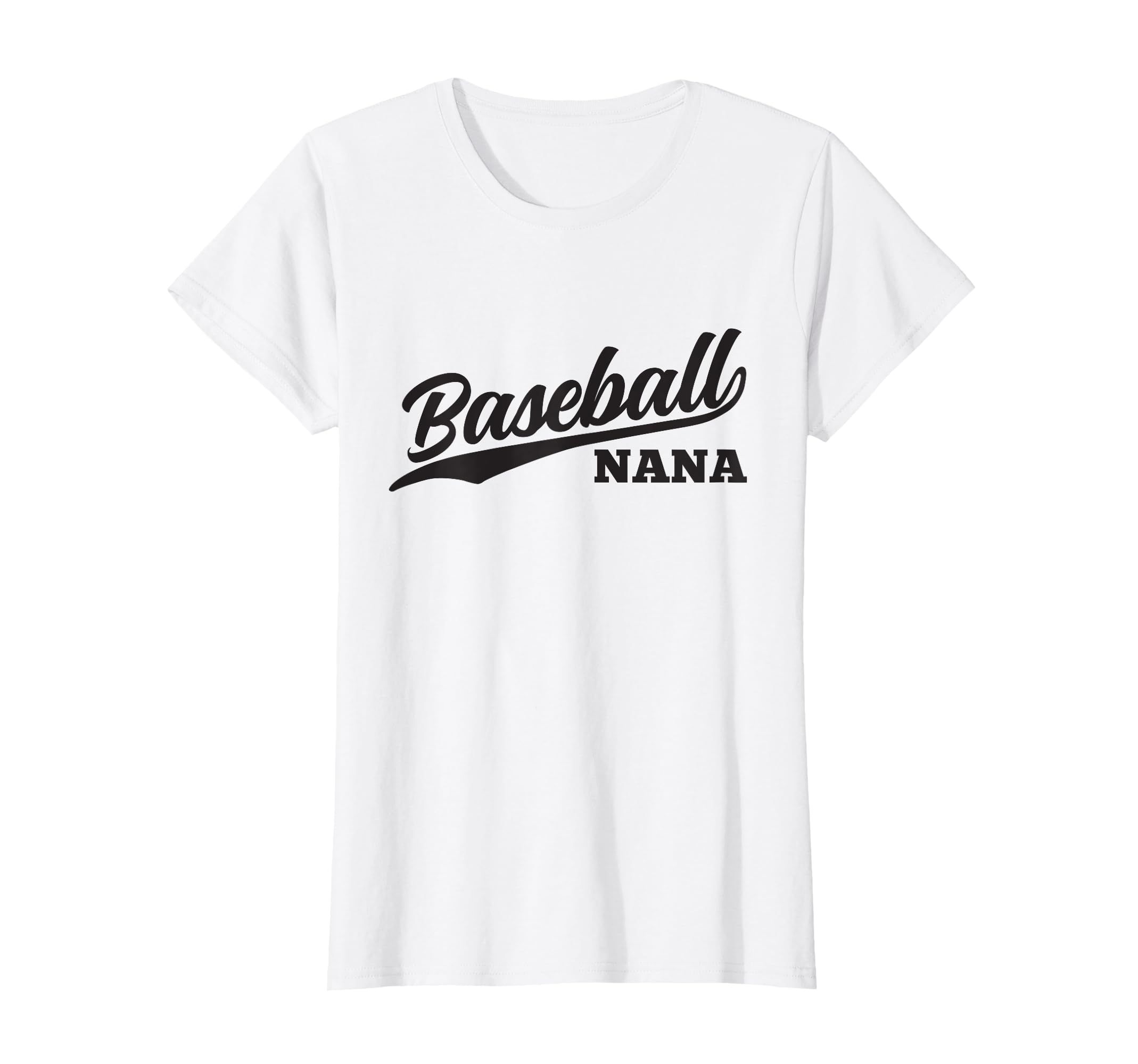 Baseball Nana 1970S Cursive Sports Fan T-Shirt - Graphic Print Unisex - T-Shirt, Sweatshirt, Hoodie