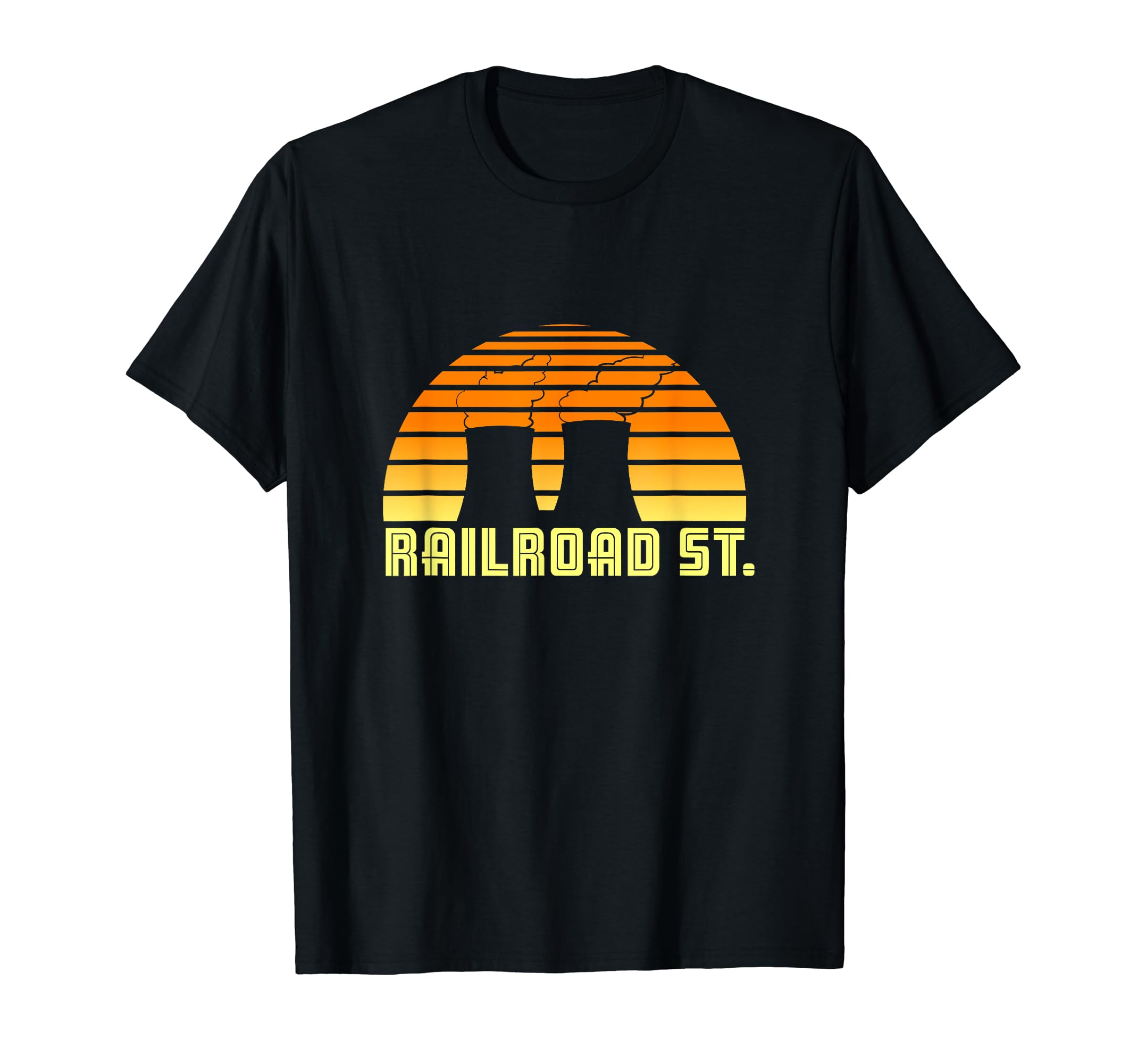 Railroad St Sunset T-Shirt - Minimalist Print Unisex - T-Shirt, Sweatshirt, Hoodie