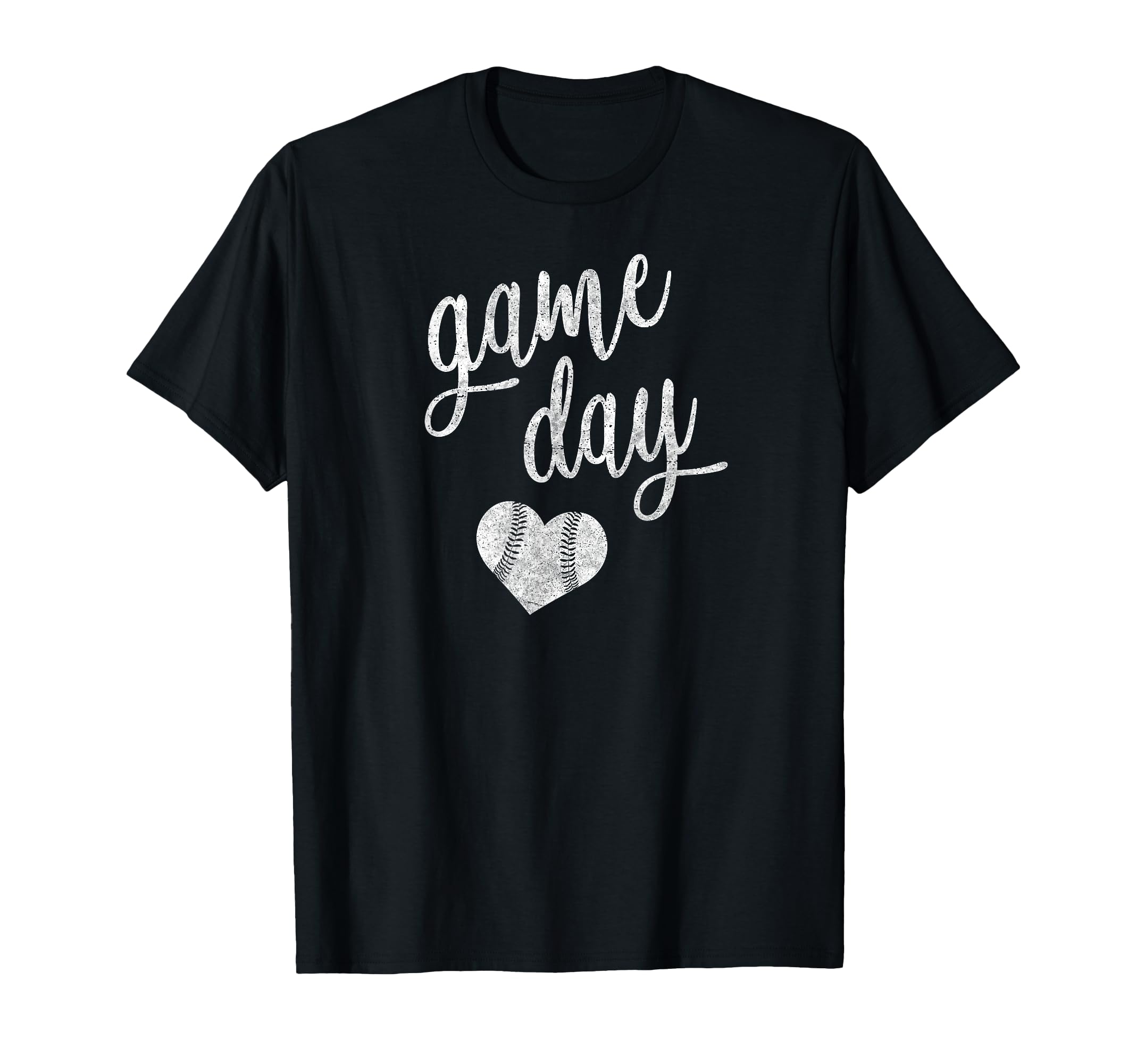 Game Day Baseball Softball Mom Heart Gift T-Shirt - Custom Art Print Unisex - T-Shirt, Sweatshirt, Hoodie