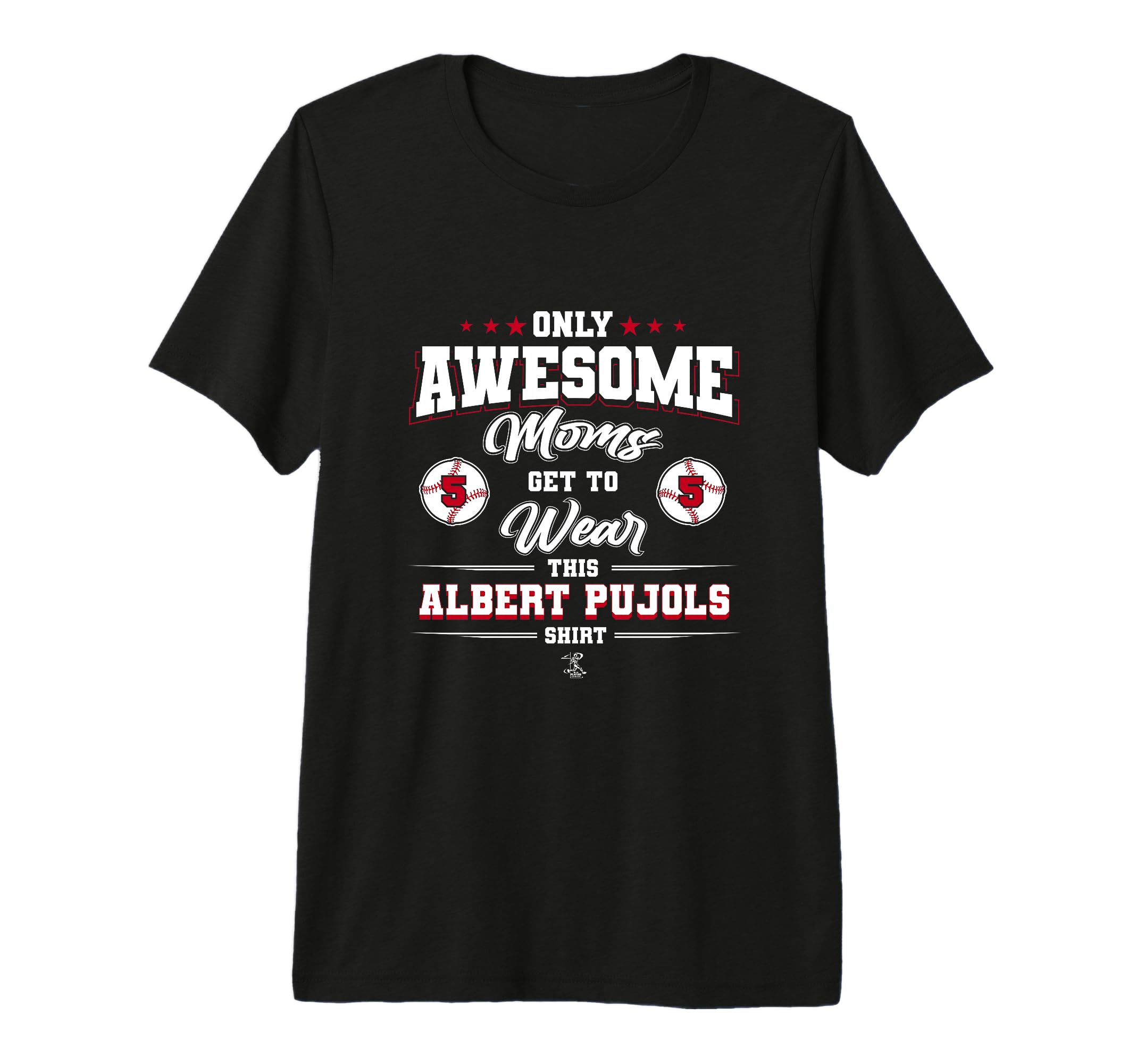 Albert Pujols Awesome Moms Tri Blend T-Shirt - Minimalist Print for Adults - T-Shirt, Sweatshirt, Hoodie