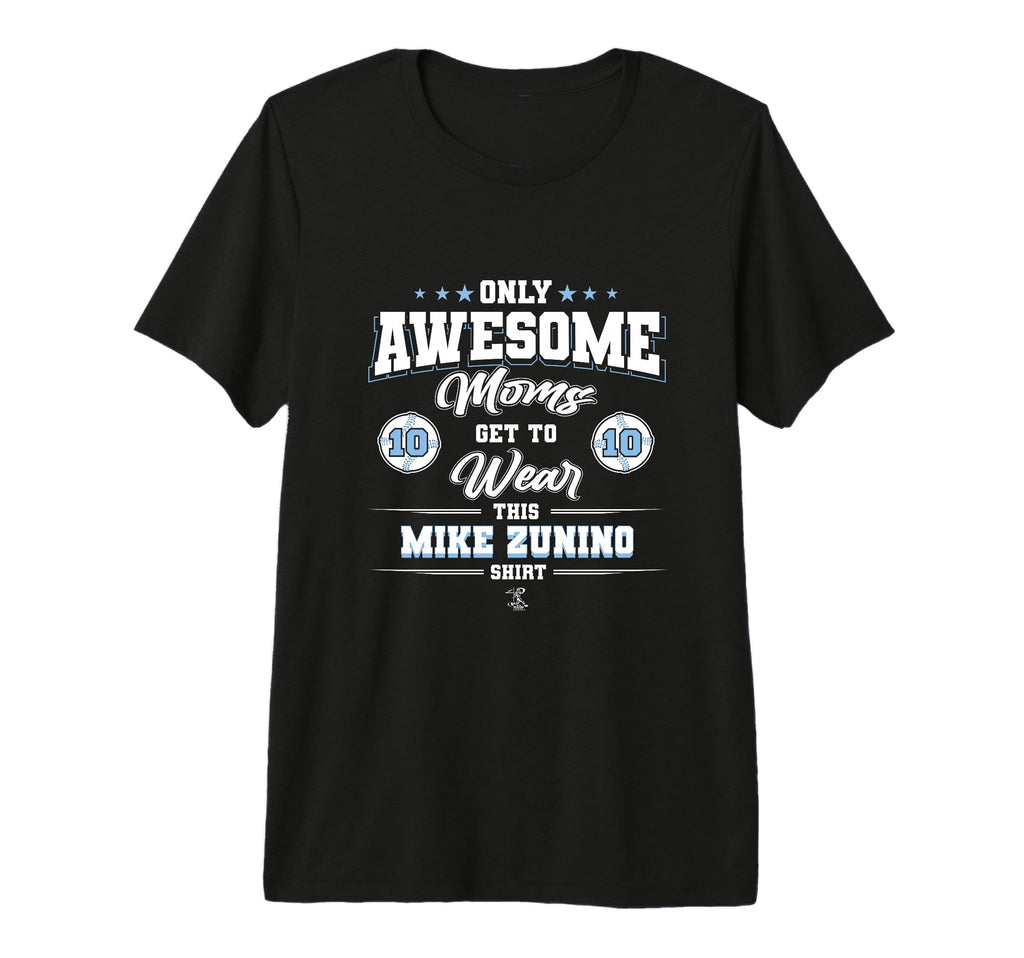 Mike Zunino Awesome Moms Tri Blend T-Shirt - Fun Novelty Design for Adults - T-Shirt, Sweatshirt, Hoodie