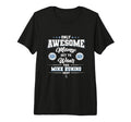 Mike Zunino Awesome Moms Tri Blend T-Shirt - Fun Novelty Design for Adults - T-Shirt, Sweatshirt, Hoodie