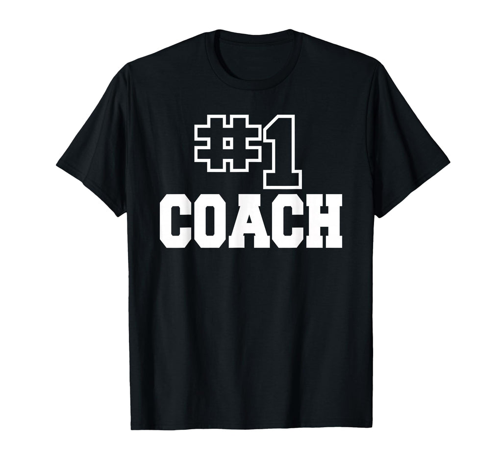 Number One Coach No 1 Manager Sports T-Shirt - Custom Art Print for Adults - T-Shirt, Sweatshirt, Hoodie