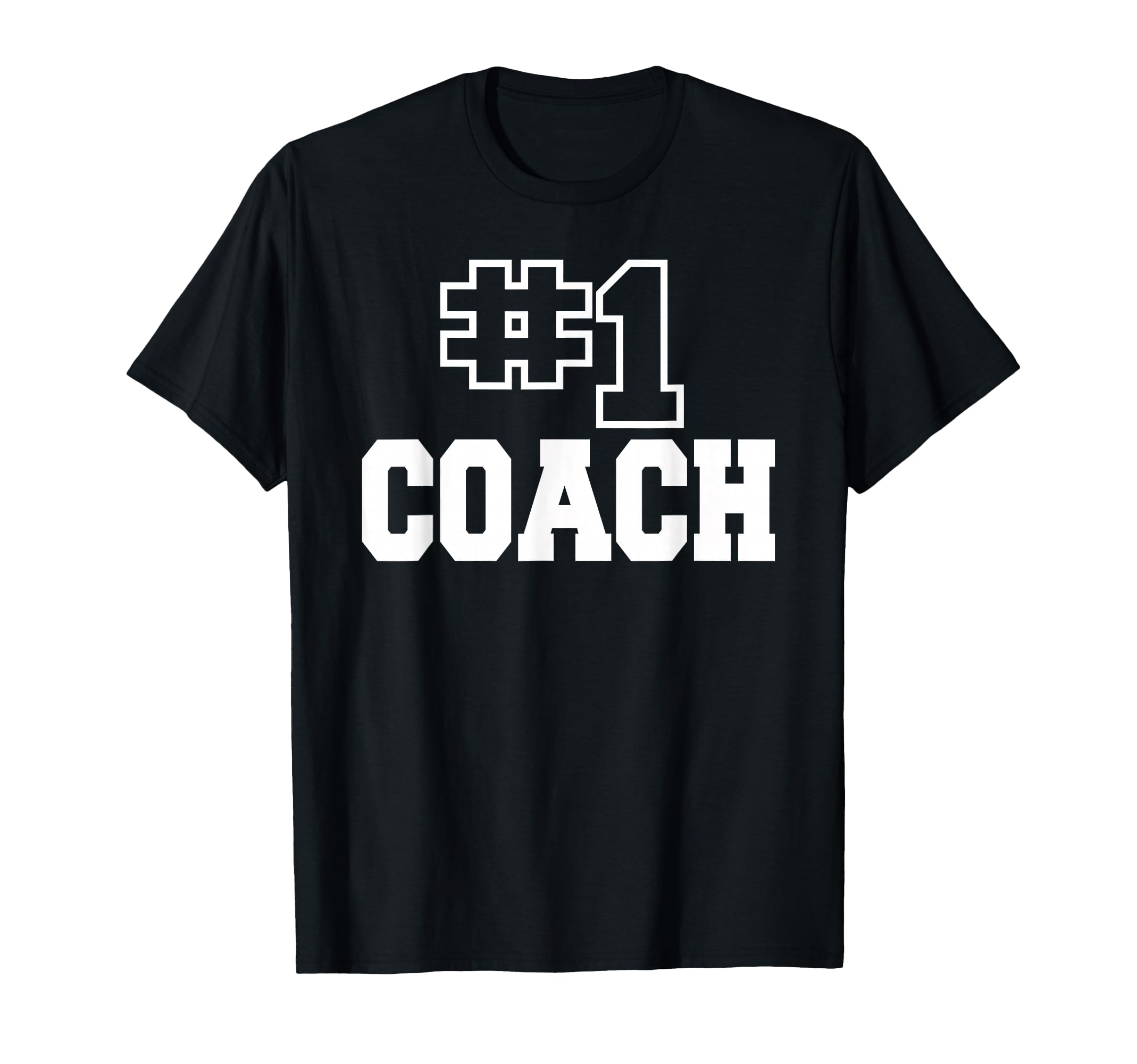 Number One Coach No 1 Manager Sports T-Shirt - Custom Art Print for Adults - T-Shirt, Sweatshirt, Hoodie
