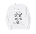 Roller Skate Patent Blueprint Sweatshirt - Fun Novelty Design for Adults - T-Shirt, Sweatshirt, Hoodie