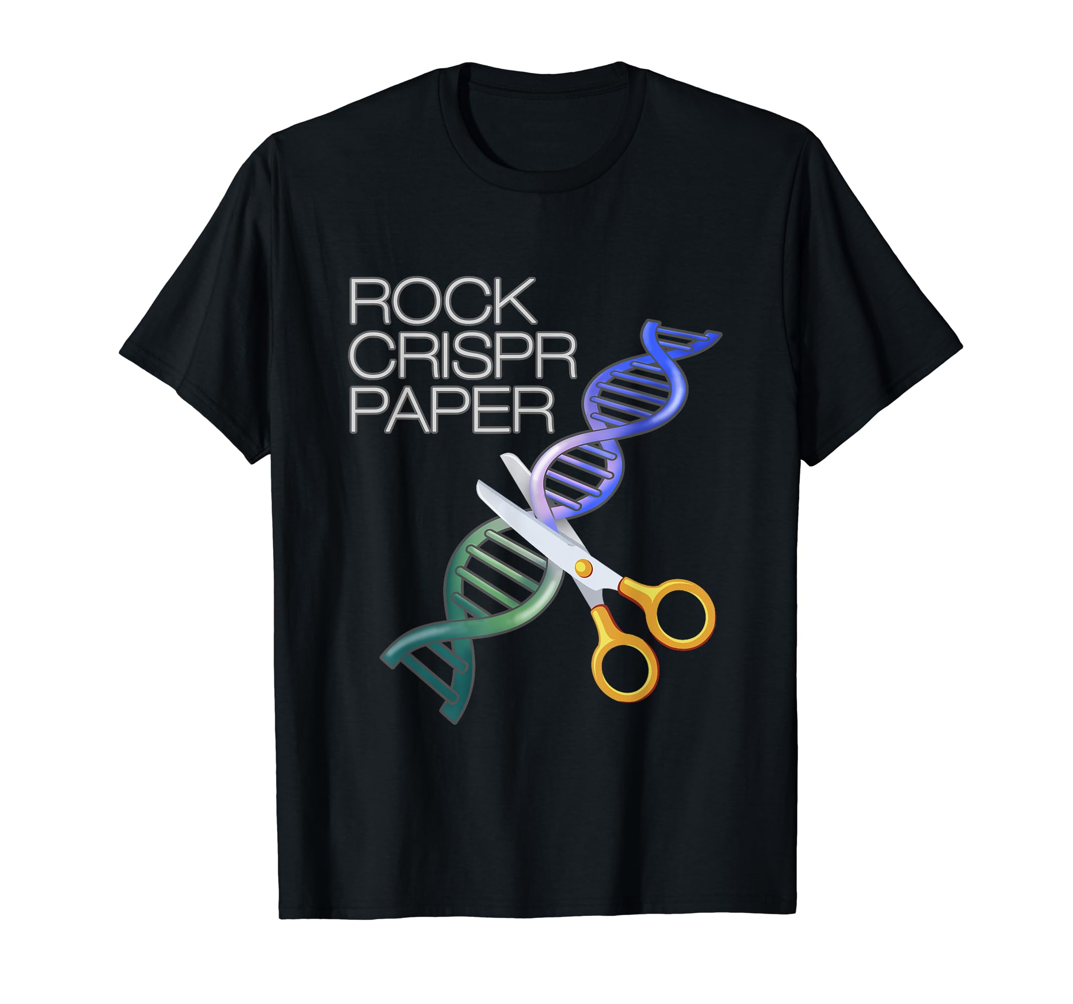 Rock Crispr Paper Scissors Funny T-Shirt - Casual Everyday Wear for Adults - T-Shirt, Sweatshirt, Hoodie
