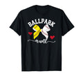 Ballpark Aunt Softball Baseball Aunt T-Shirt - Minimalist Print Men Women - T-Shirt, Sweatshirt, Hoodie