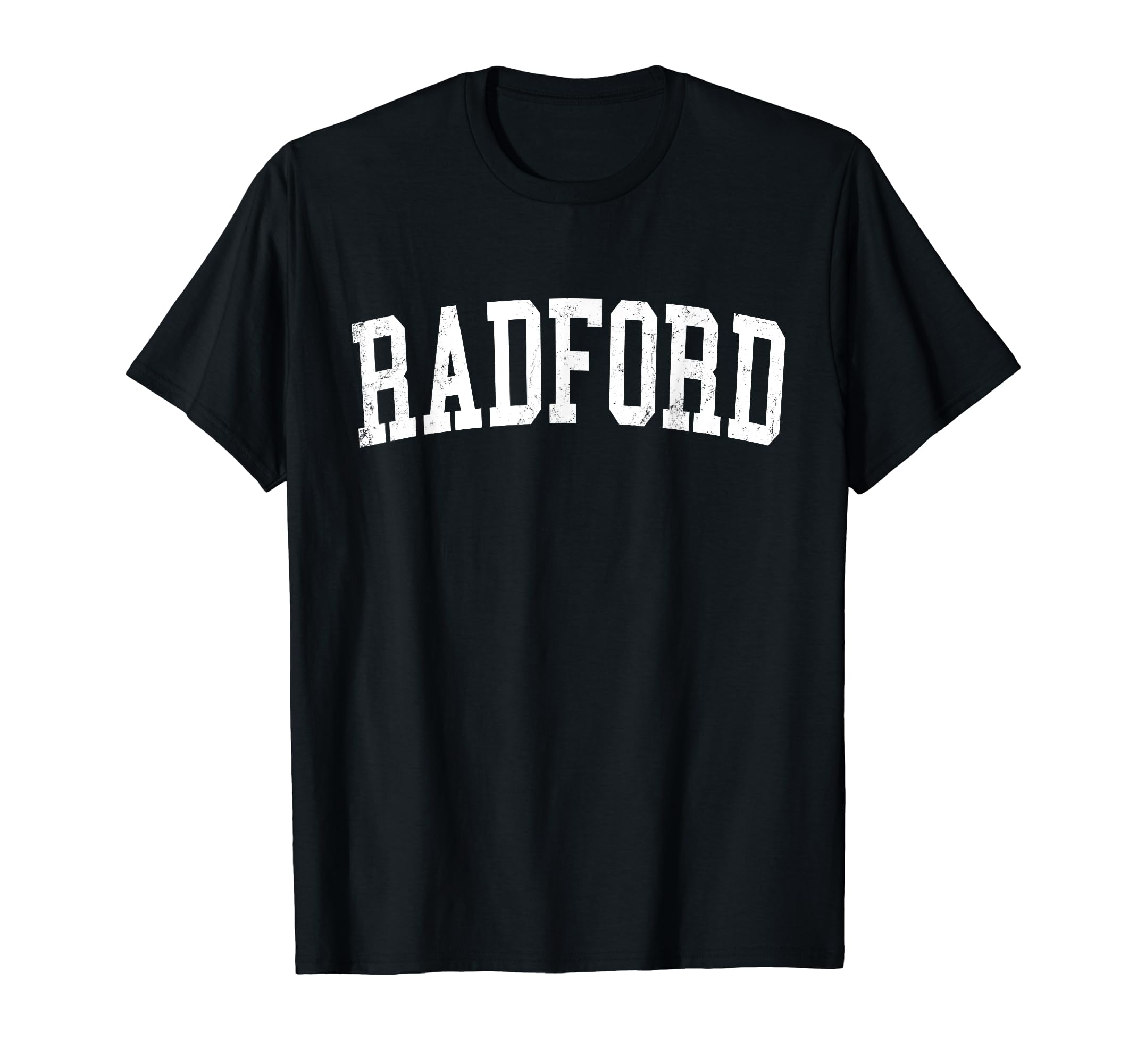 Radford Va Distressed White Varsity T-Shirt - Streetwear Style for Adults - T-Shirt, Sweatshirt, Hoodie