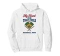 My Heart Is That Field Baseball Mom Hoodie - Custom Art Print for Adults - T-Shirt, Sweatshirt, Hoodie