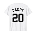 Daddy No 20 Football Dad Baseball T-Shirt - Unique Graphic Men Women - T-Shirt, Sweatshirt, Hoodie