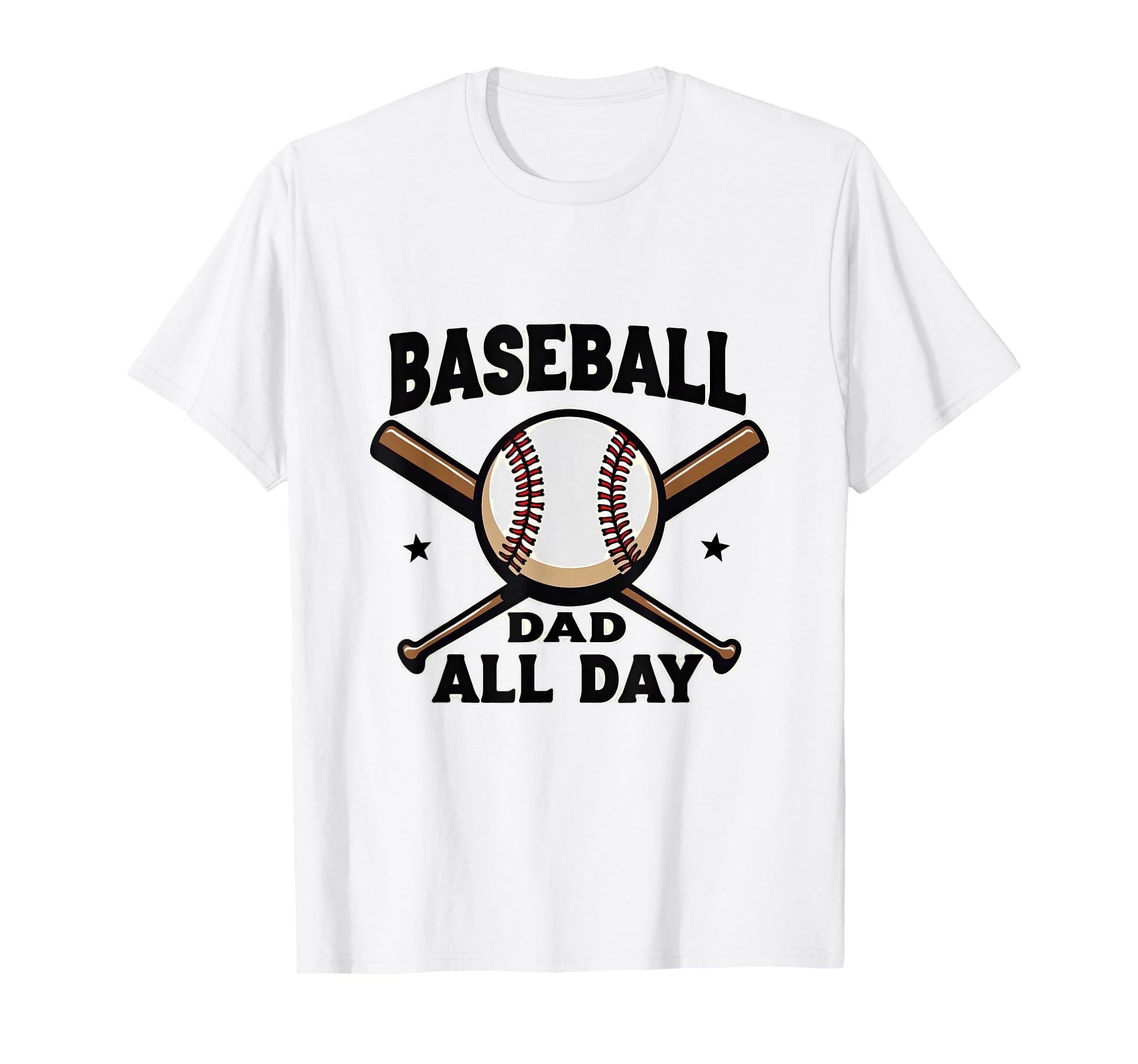 Baseball Dad All Day Sports Parent T-Shirt - Aesthetic Graphic for Adults - T-Shirt, Sweatshirt, Hoodie